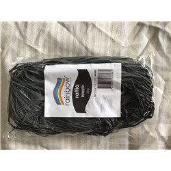 Rainbow Coloured Raffia 25g Black_2